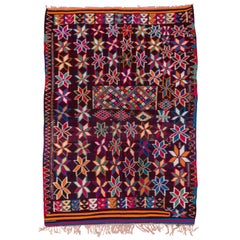 Vintage Colorful Moroccan Kilim Carpet