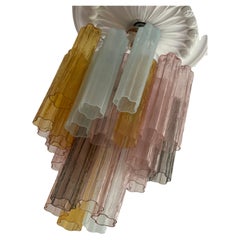 Colorful Murano Chandeliers in the of style of Venini