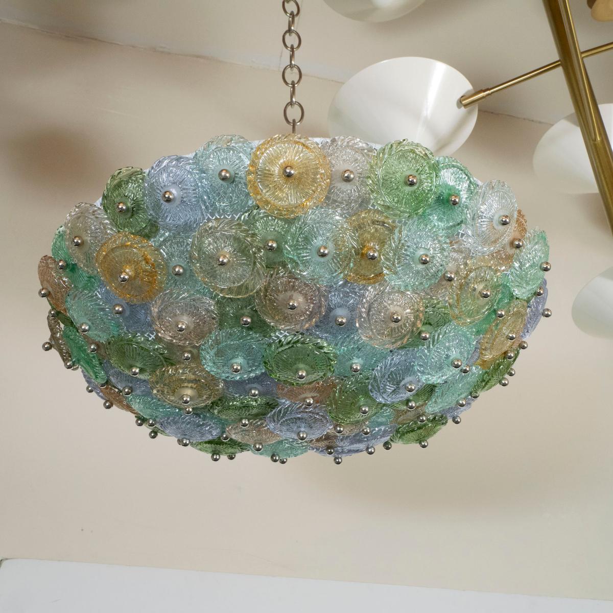 Buntes Murano-Glas für die Unterputzmontage (Moderne der Mitte des Jahrhunderts) im Angebot