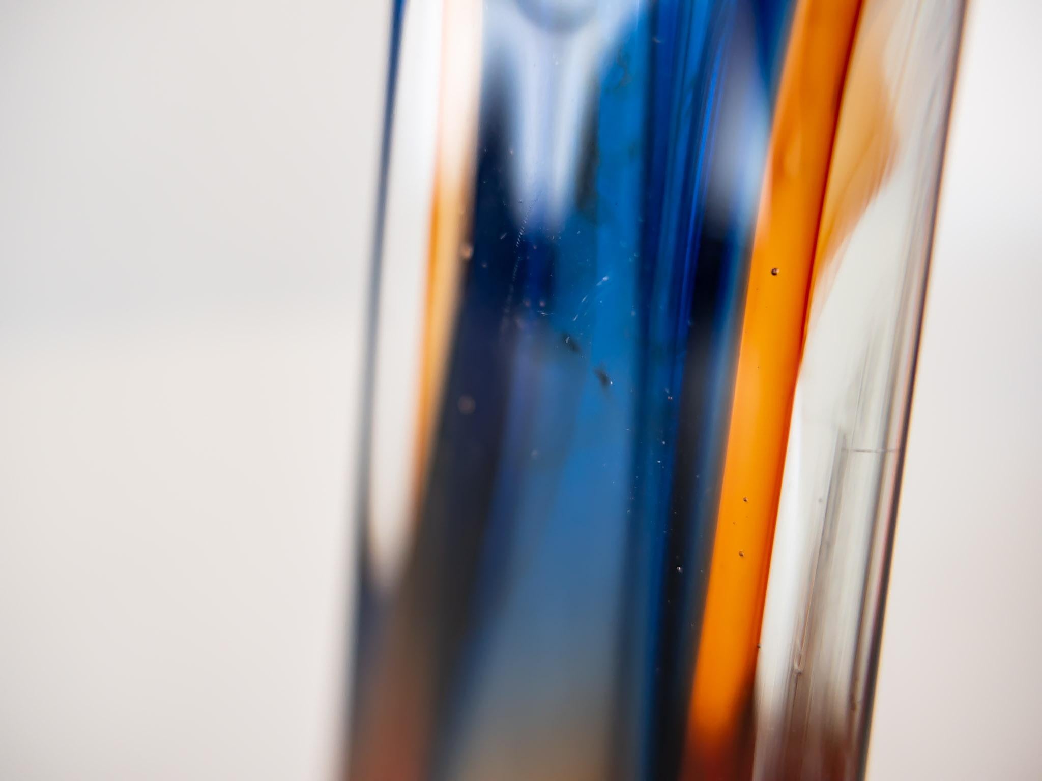 Colorful Murano Glass Sommerso Vase for Maestri Muranesi, Italy 1960s For Sale 5
