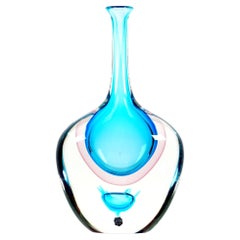 Colorful Murano Glass Vase by Fabio Tosi for Cenedese