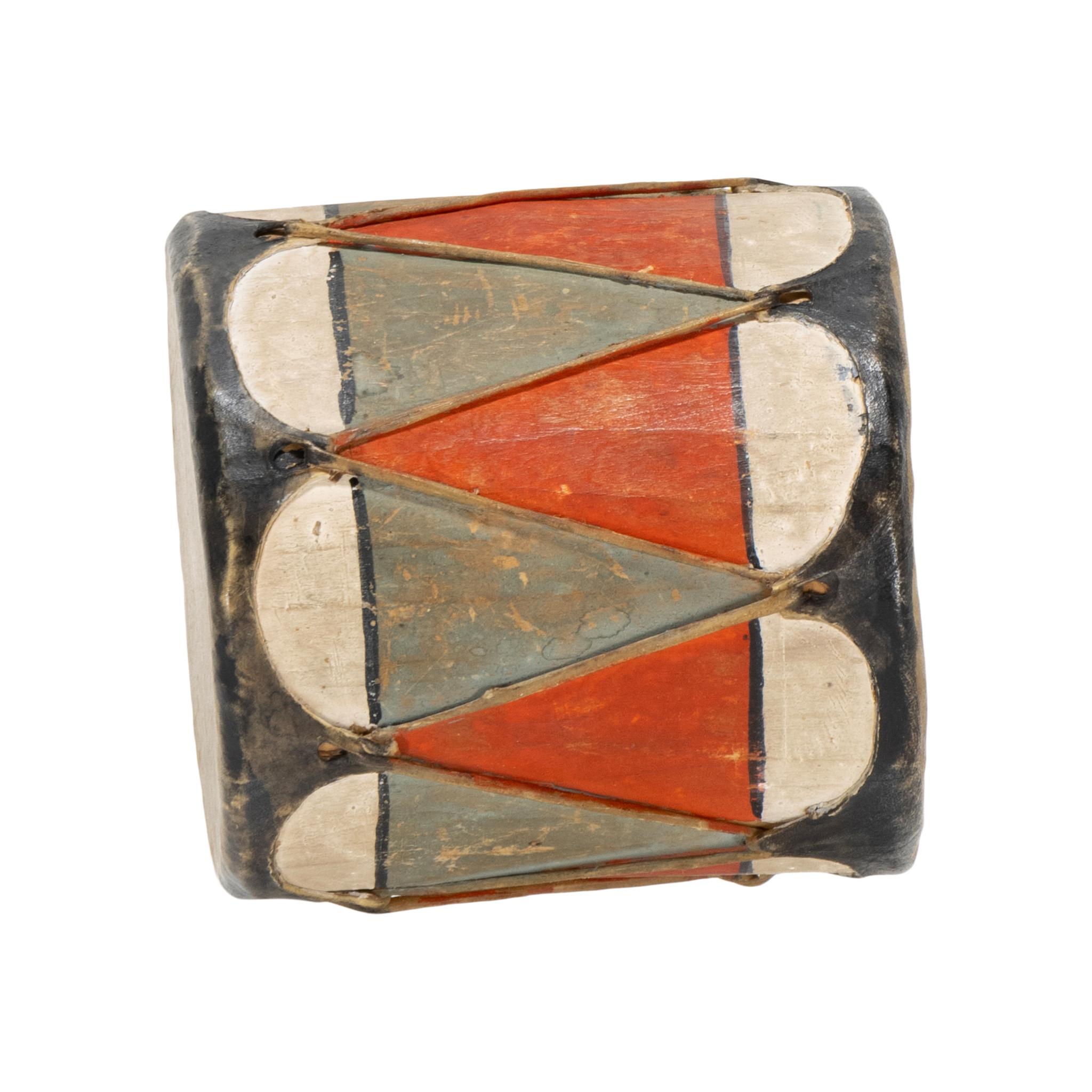 Tamburi colorati dei nativi americani Pueblo in vendita 3