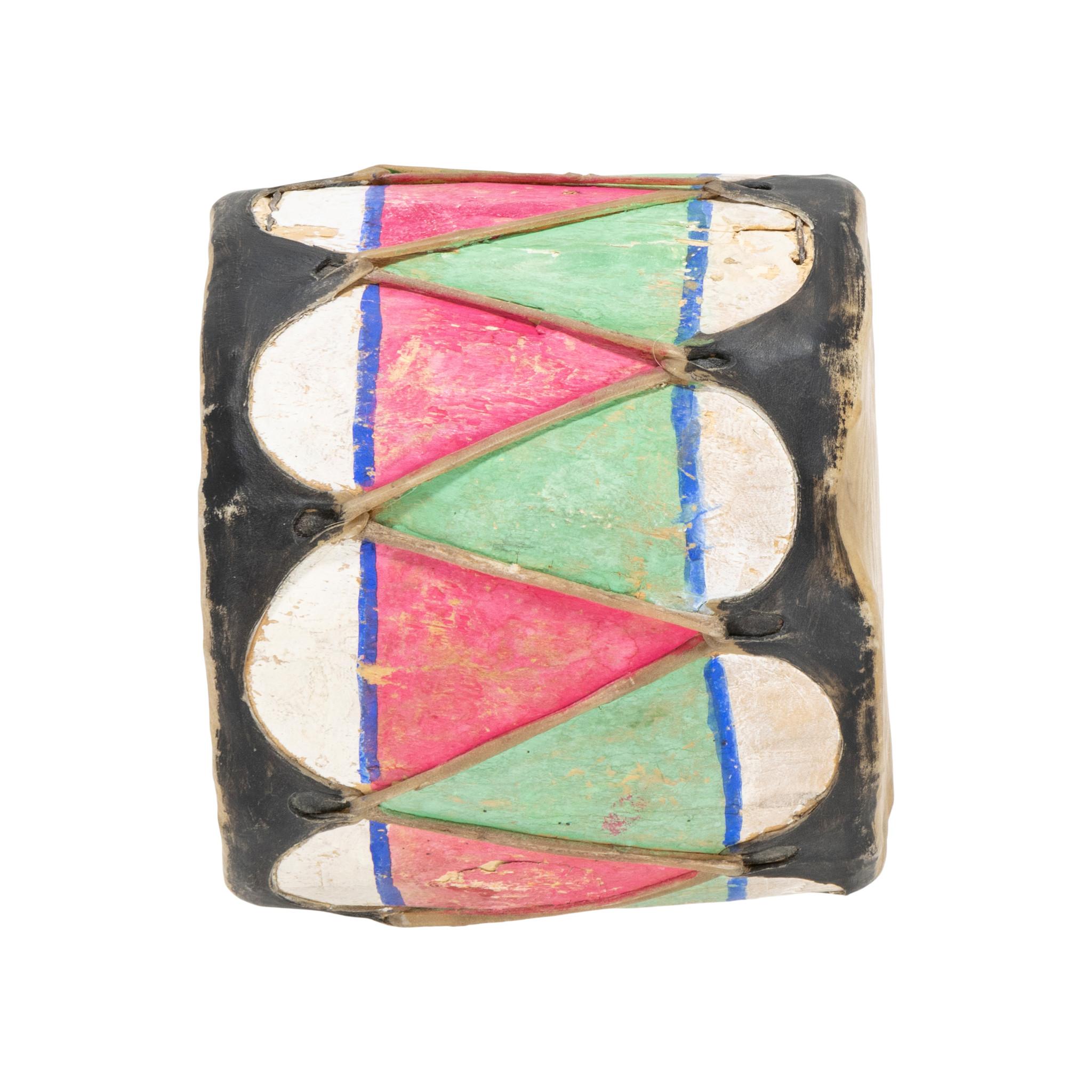 Tamburi colorati dei nativi americani Pueblo in vendita 5