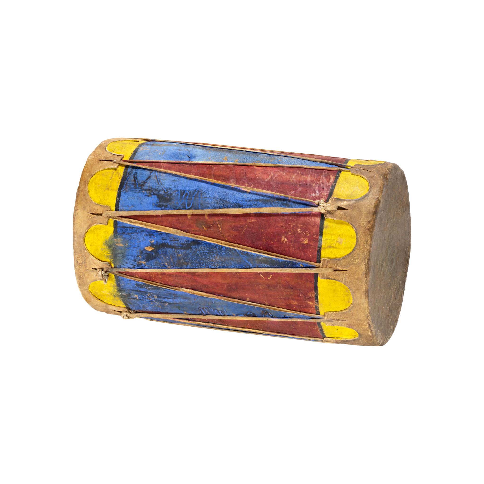 Tamburi colorati dei nativi americani Pueblo in vendita 1