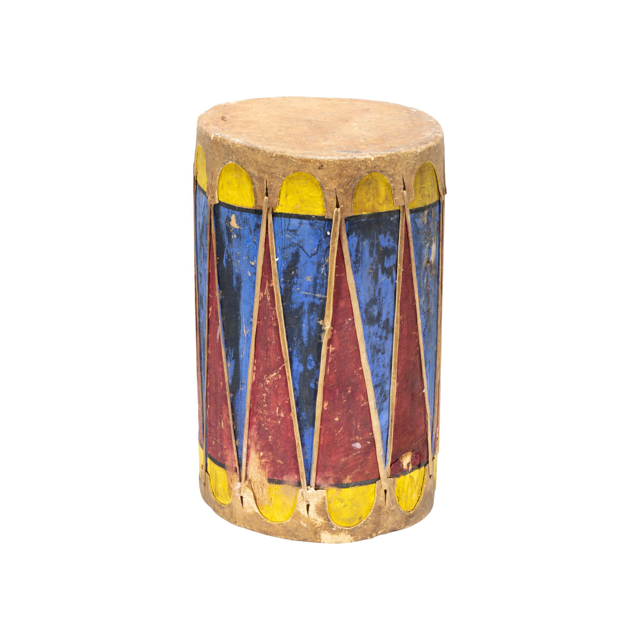 Tamburi colorati dei nativi americani Pueblo in vendita 2
