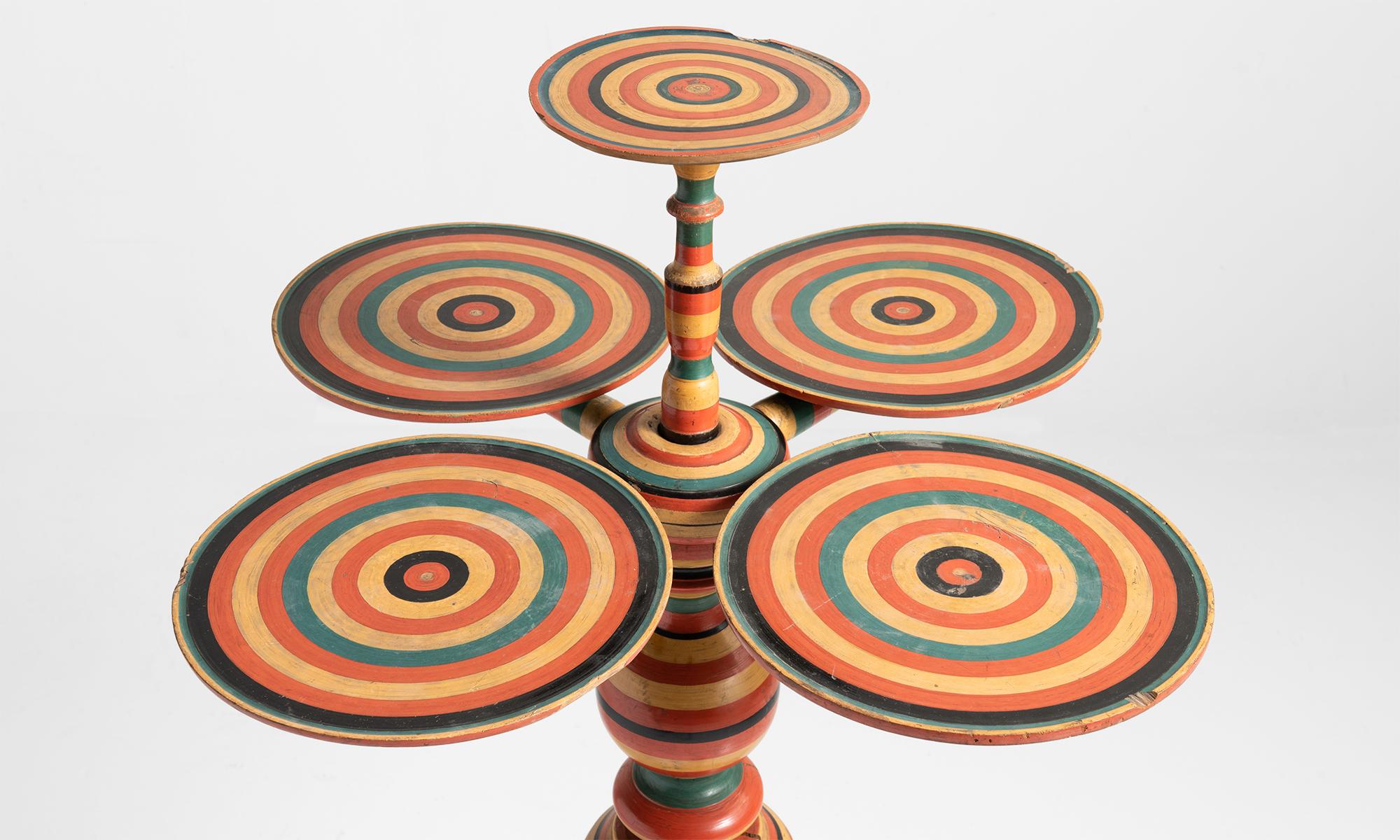 Swedish Colorful Occasional Table, Sweden, circa 1900