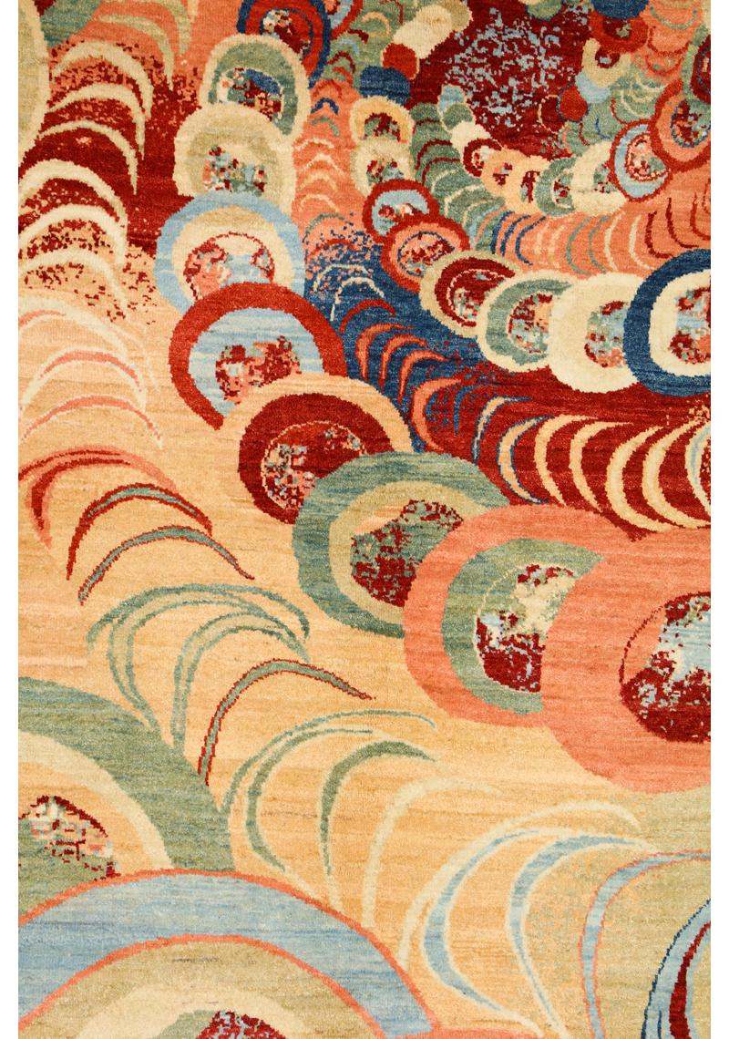 Bunter Orley Shabahang „Kaleidoscope“ Moderner persischer Wollteppich „Kaleidoscope“, 10' x 14' im Angebot 1