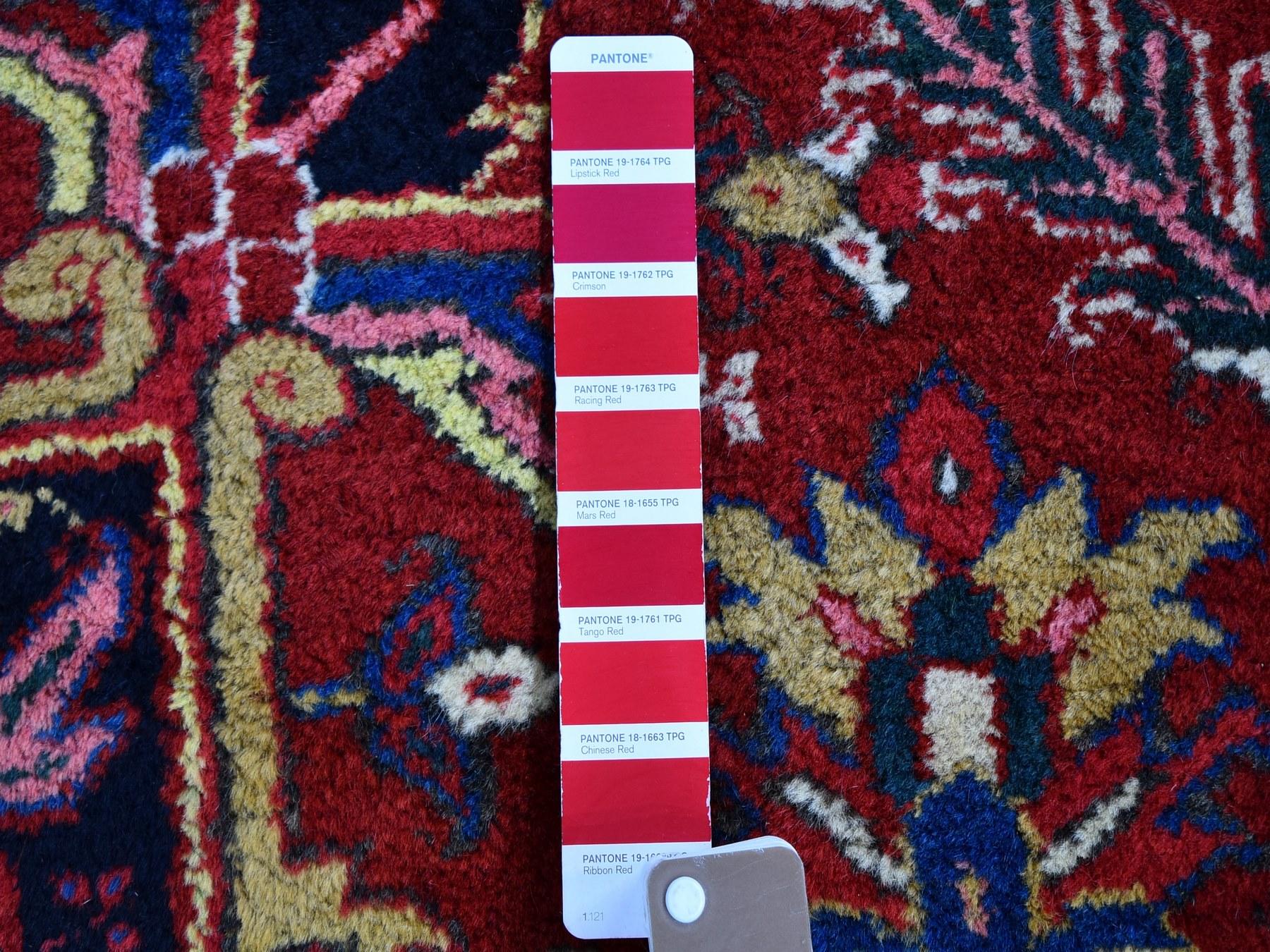 Colorful Oversized Persian Heriz, Clean, Hand Knotted Oriental Rug 1