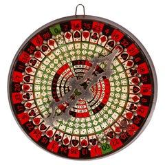 Colorful Painted Sheet Metal Game Wheel ca 1890-1910