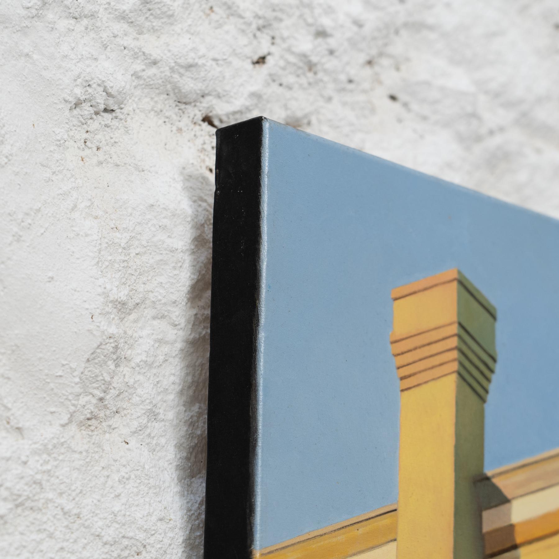 Buntes Gemälde von Joan Longas: „Abri las Ventanas“ im Angebot 2