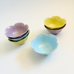 Colorful Pastel Lotus Bowls by Lillian Vernon - Set of 6