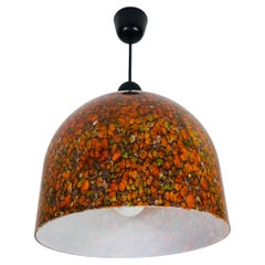 Colorful Peill and Putzler Mid-Century Modern Hanging Lamp, 1970s, Germany