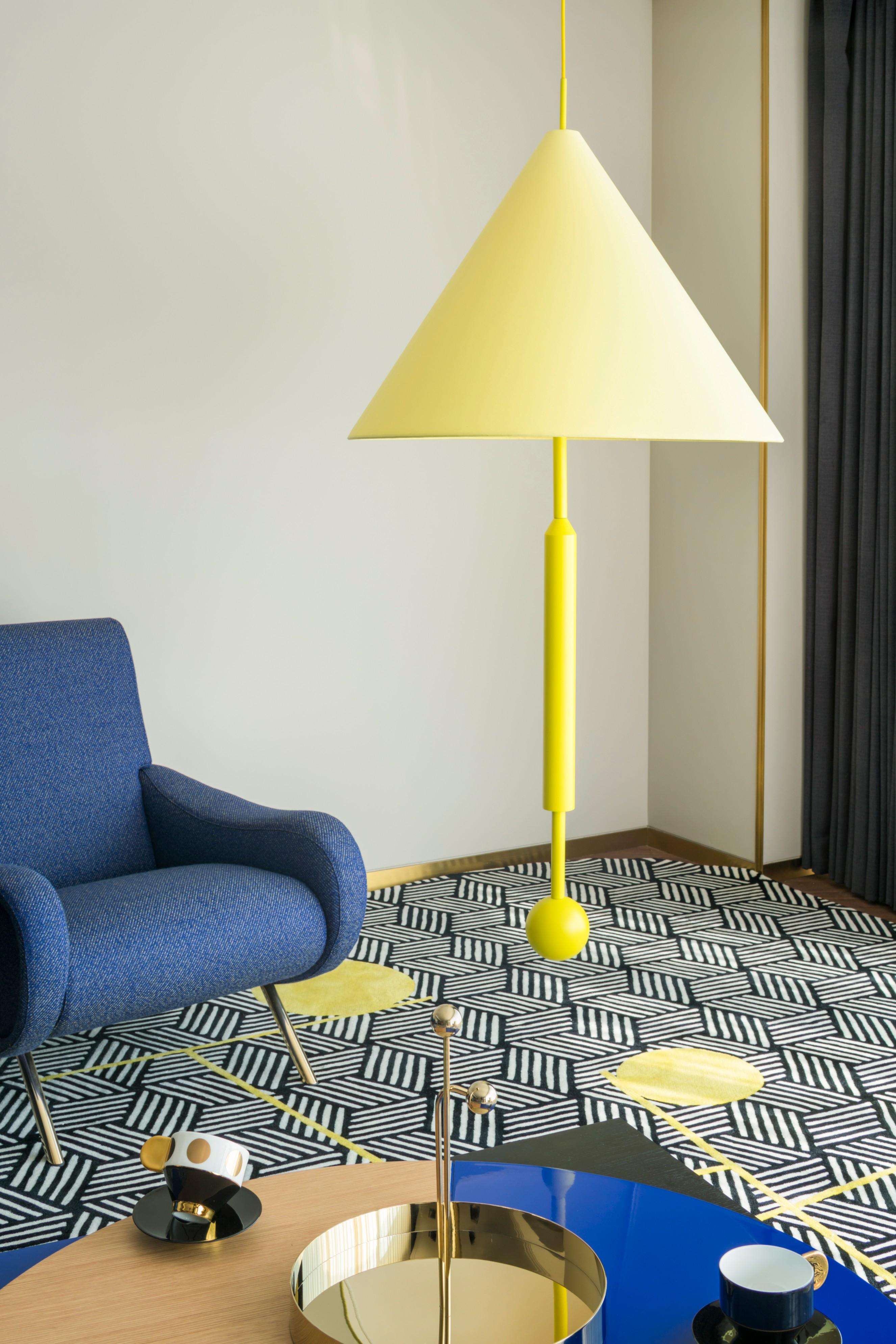 Colorful Pendant Lamp by Thomas Dariel In New Condition In Geneve, CH