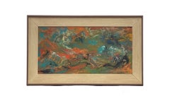 Margaret Smith Signed Mid-Century Abstract Expressionist Painting