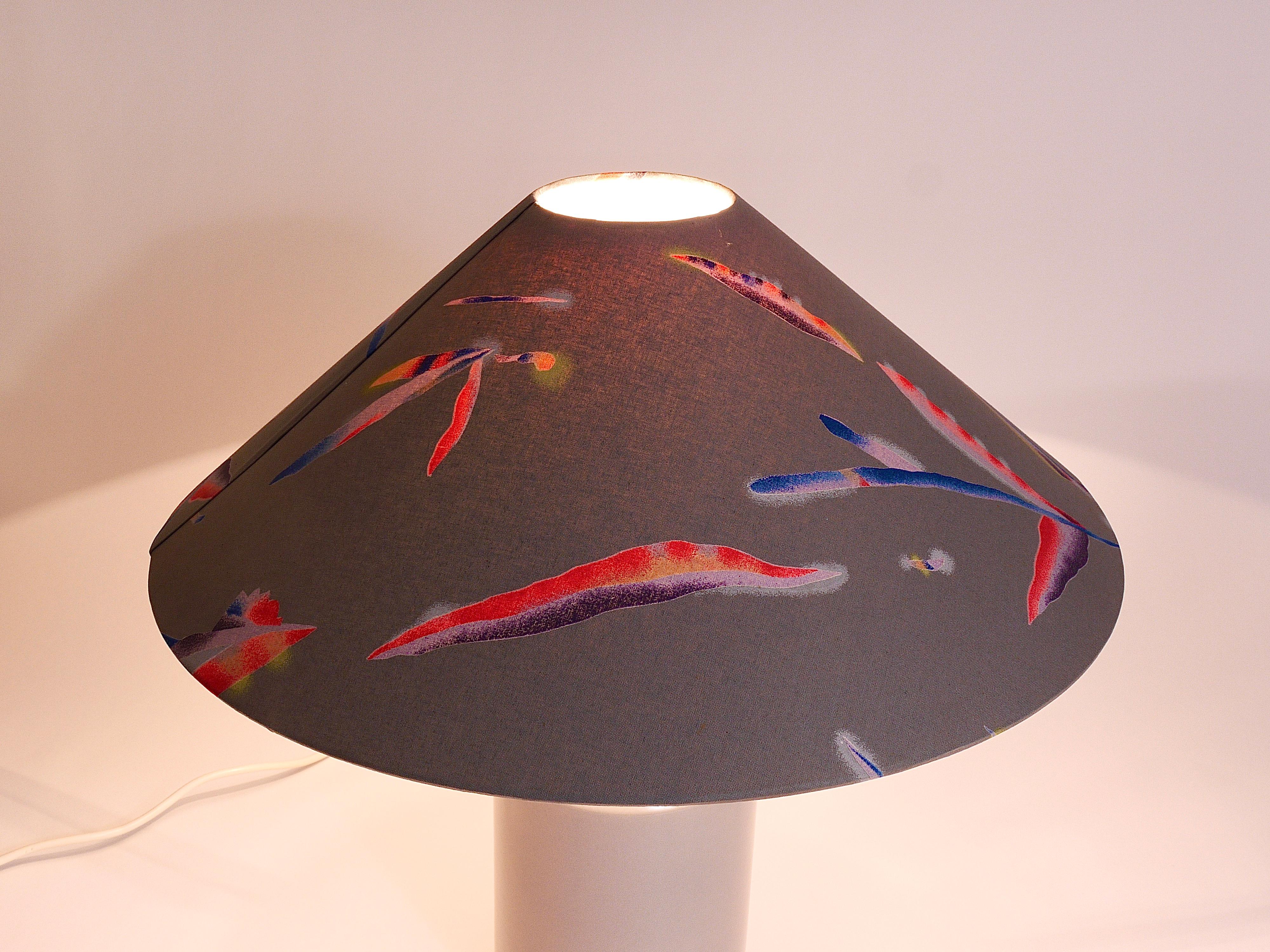 Italian Colorful Post-Modern Table Lamp, Italy, 1980s For Sale