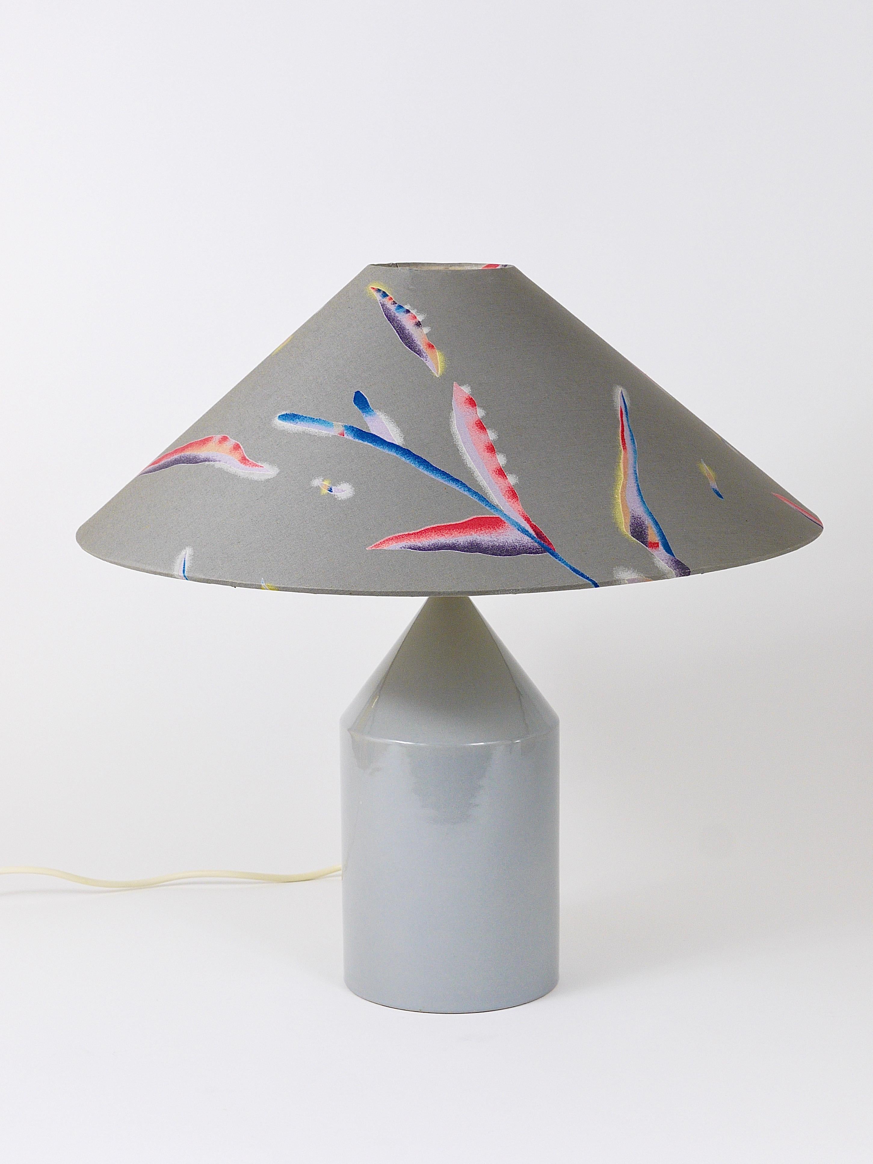 Late 20th Century Colorful Post-Modern Table Lamp, Italy, 1980s For Sale