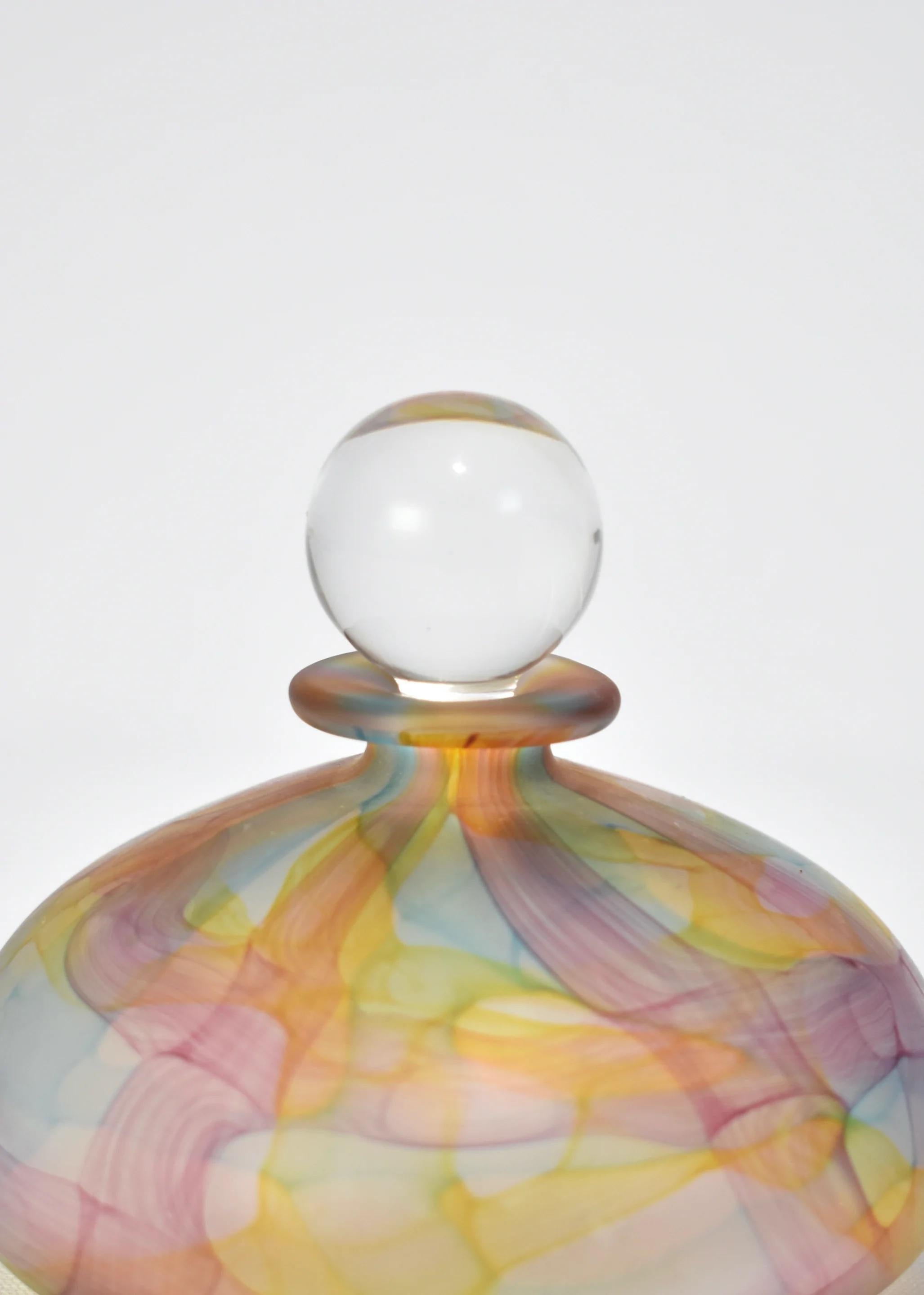 Colorful Satin Perfume Bottle In Excellent Condition In Richmond, VA