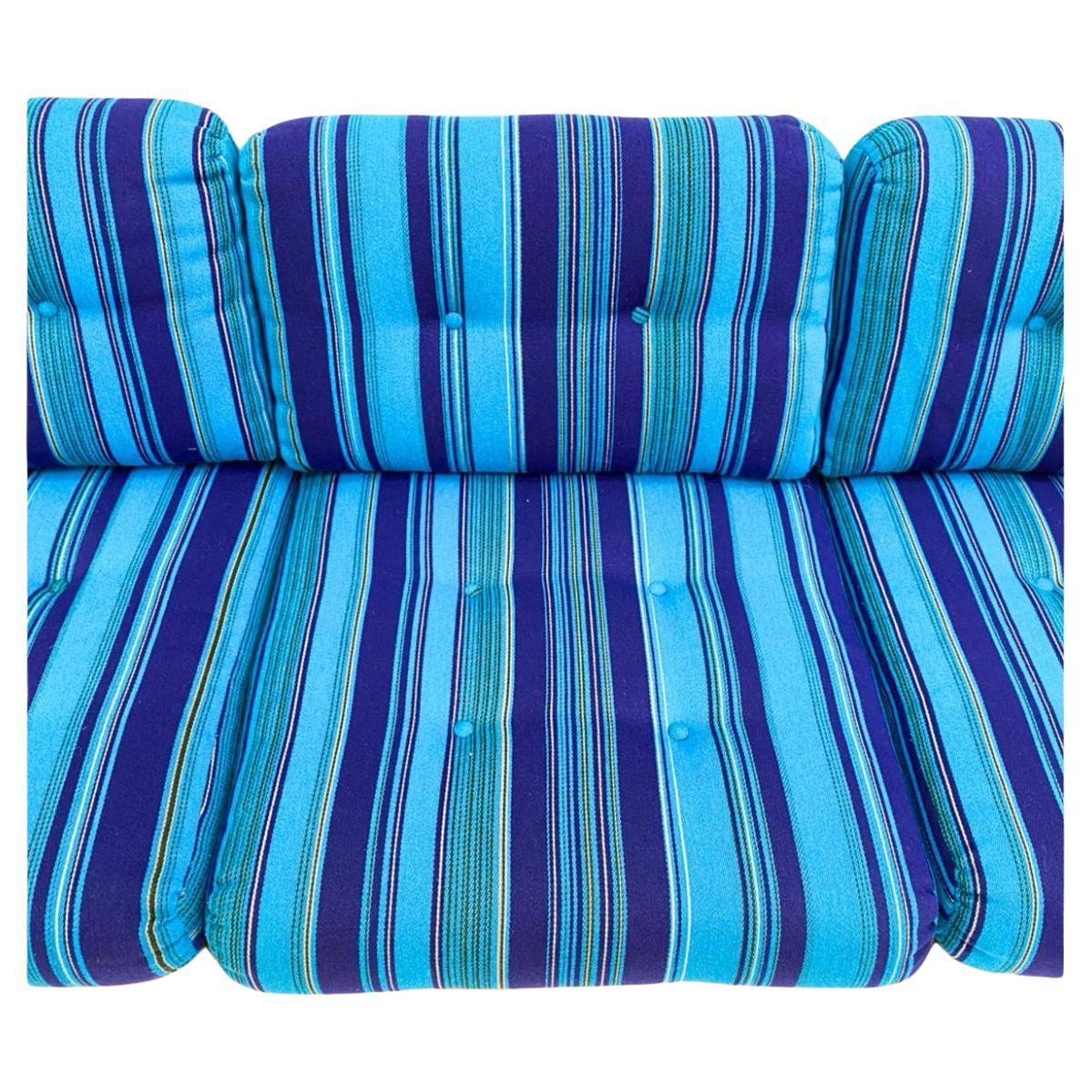 Colorful Scandinavian modern pine 3 seat sofa made in Sweden In Good Condition In Brooklyn, NY