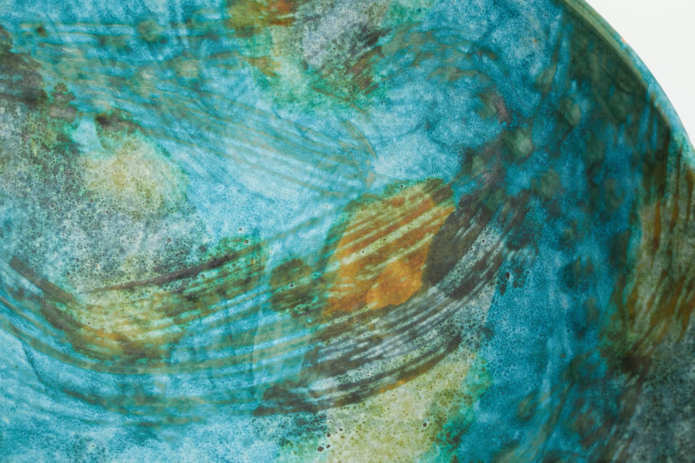 Bol de jardin en forme de mer coloré d'Alvino Bagni pour Raymor Bon état - En vente à Montreal, QC