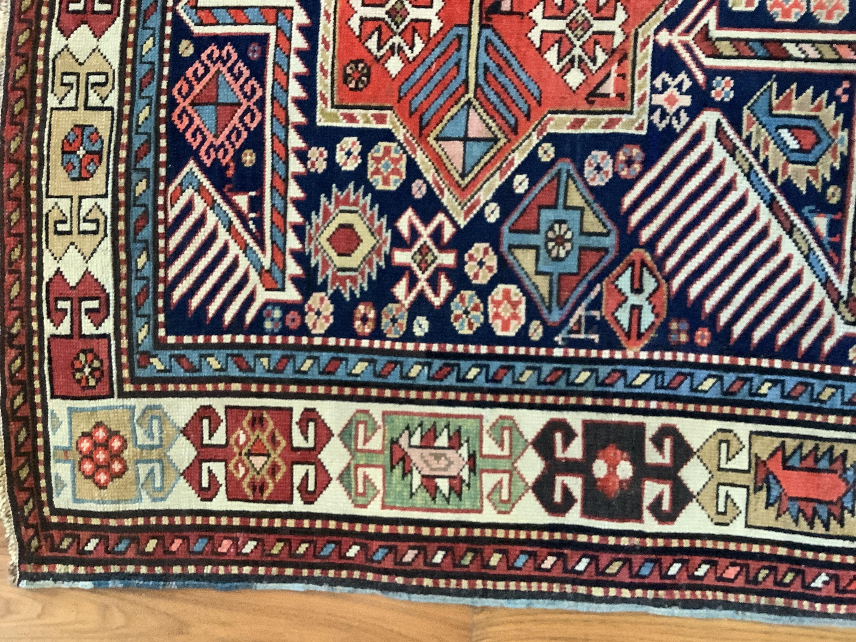 Caucasian Colorful Shirvan Akstafa Rug