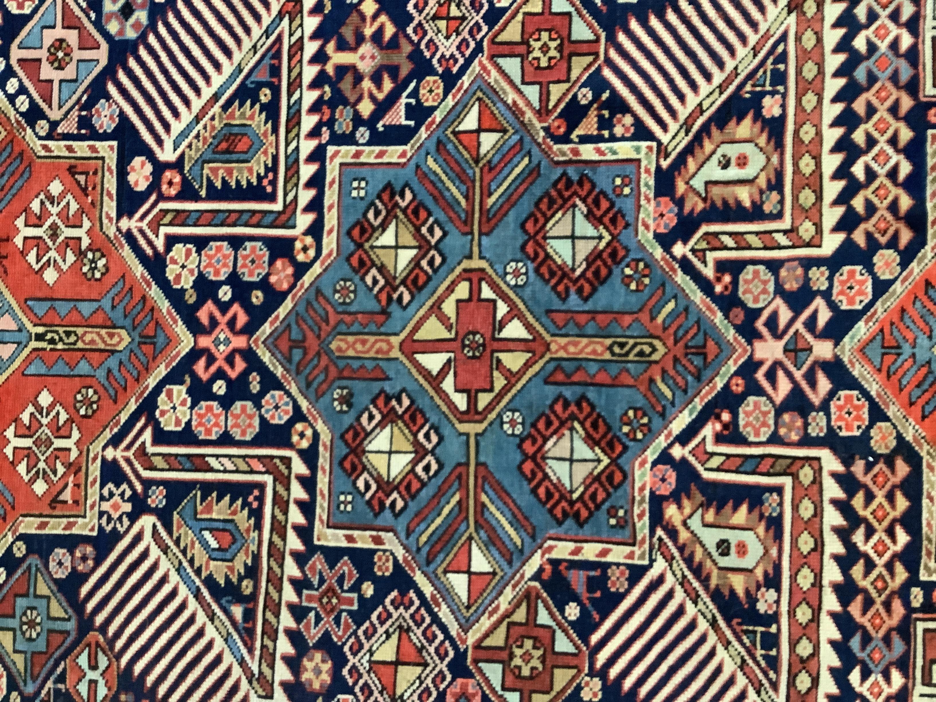 Colorful Shirvan Akstafa Rug In Excellent Condition In Beirut, LB
