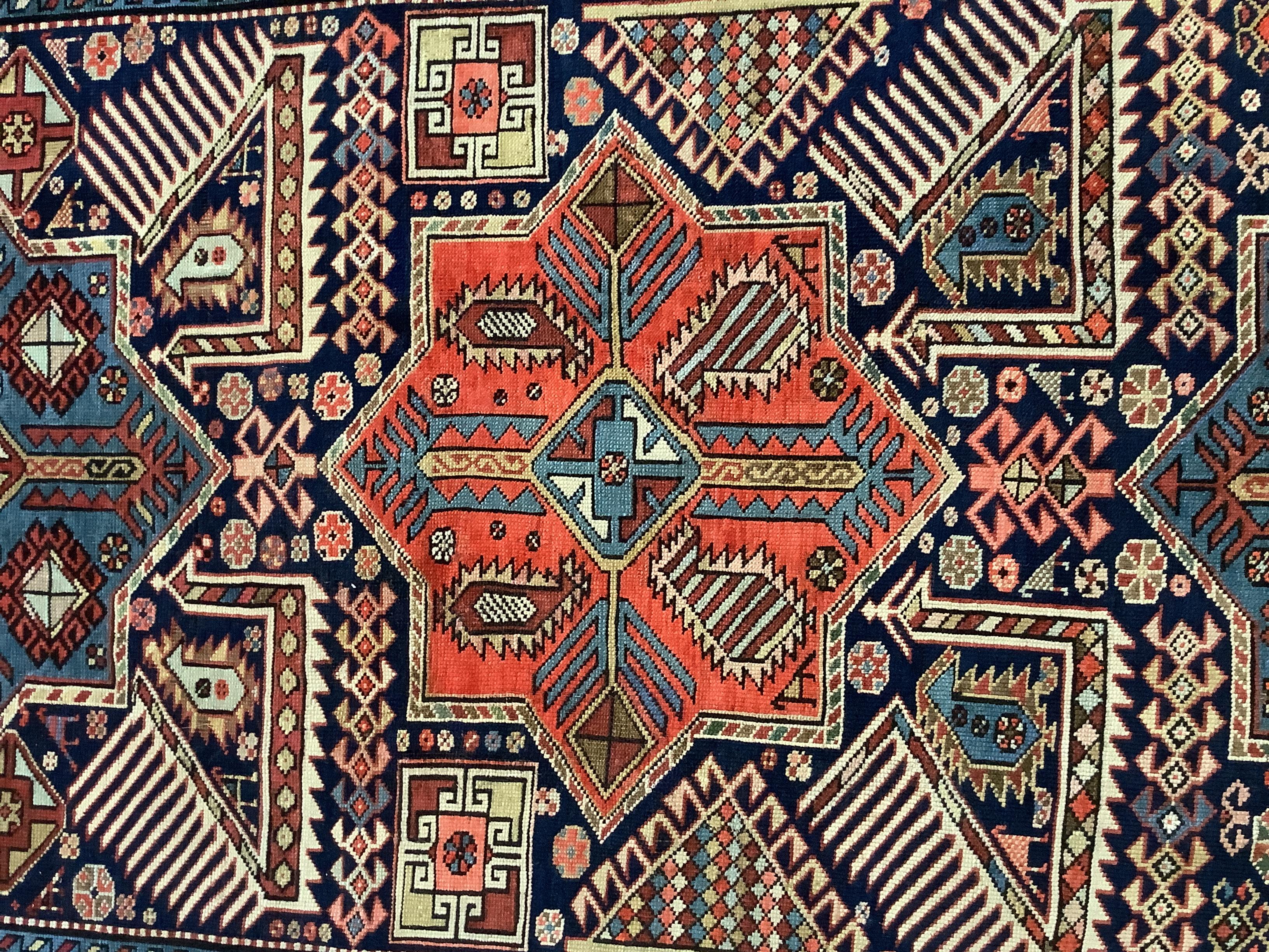 Wool Colorful Shirvan Akstafa Rug