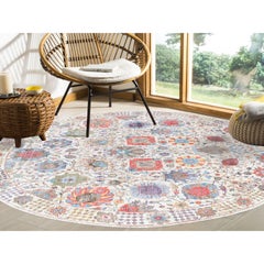Handgeknüpfter Teppich aus bunter Seide mit strukturiertem Täbris-Design aus Wolle 10'1" x 10'0"
