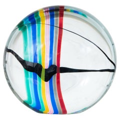 Bunte Murano-Glas-Skulptur Sommerso