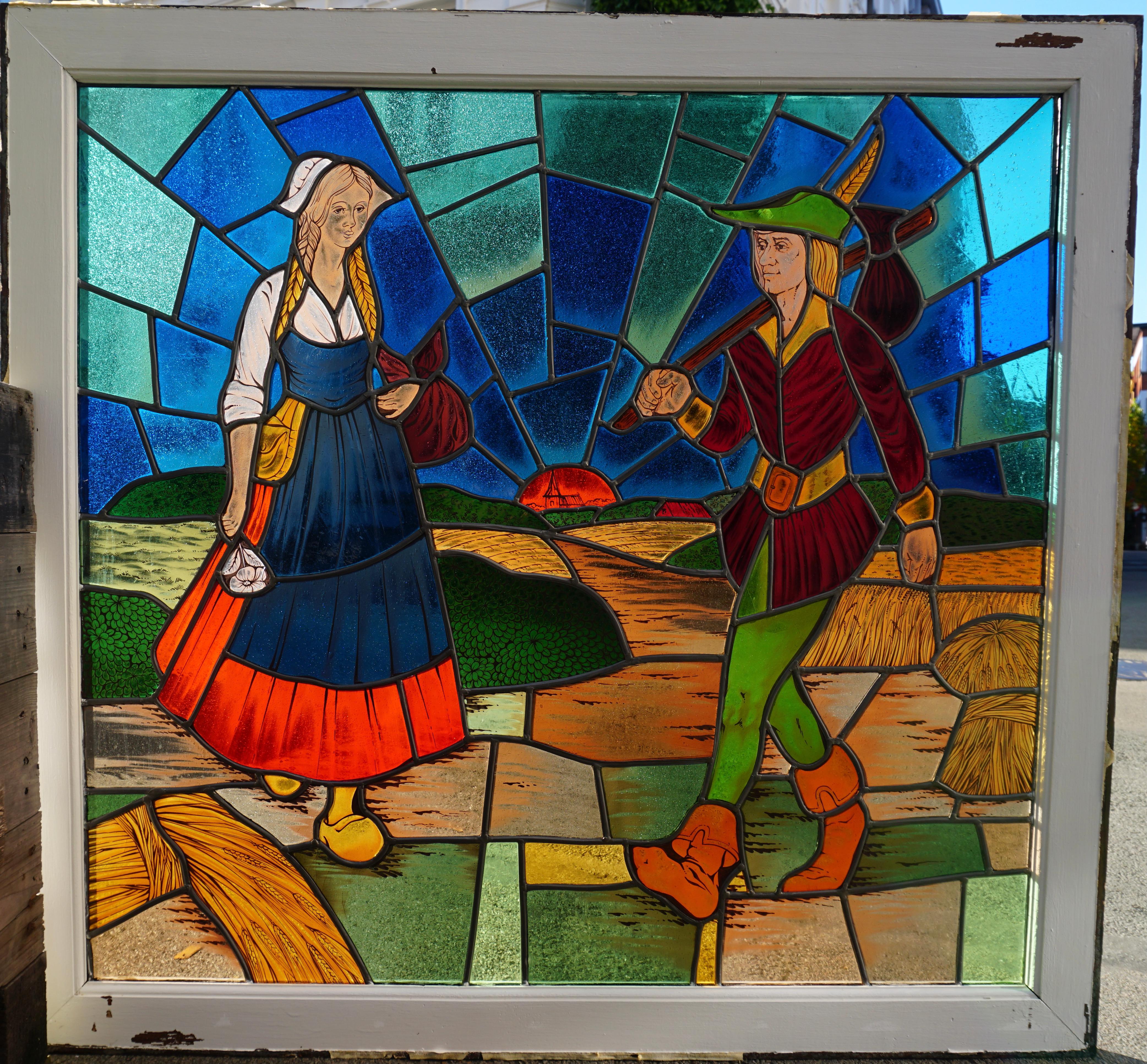 wizard of oz stained glass