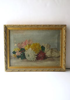 Colorful Still Life Flowers Painting Artwork