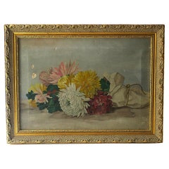 Colorful Still Life Flowers Painting Artwork
