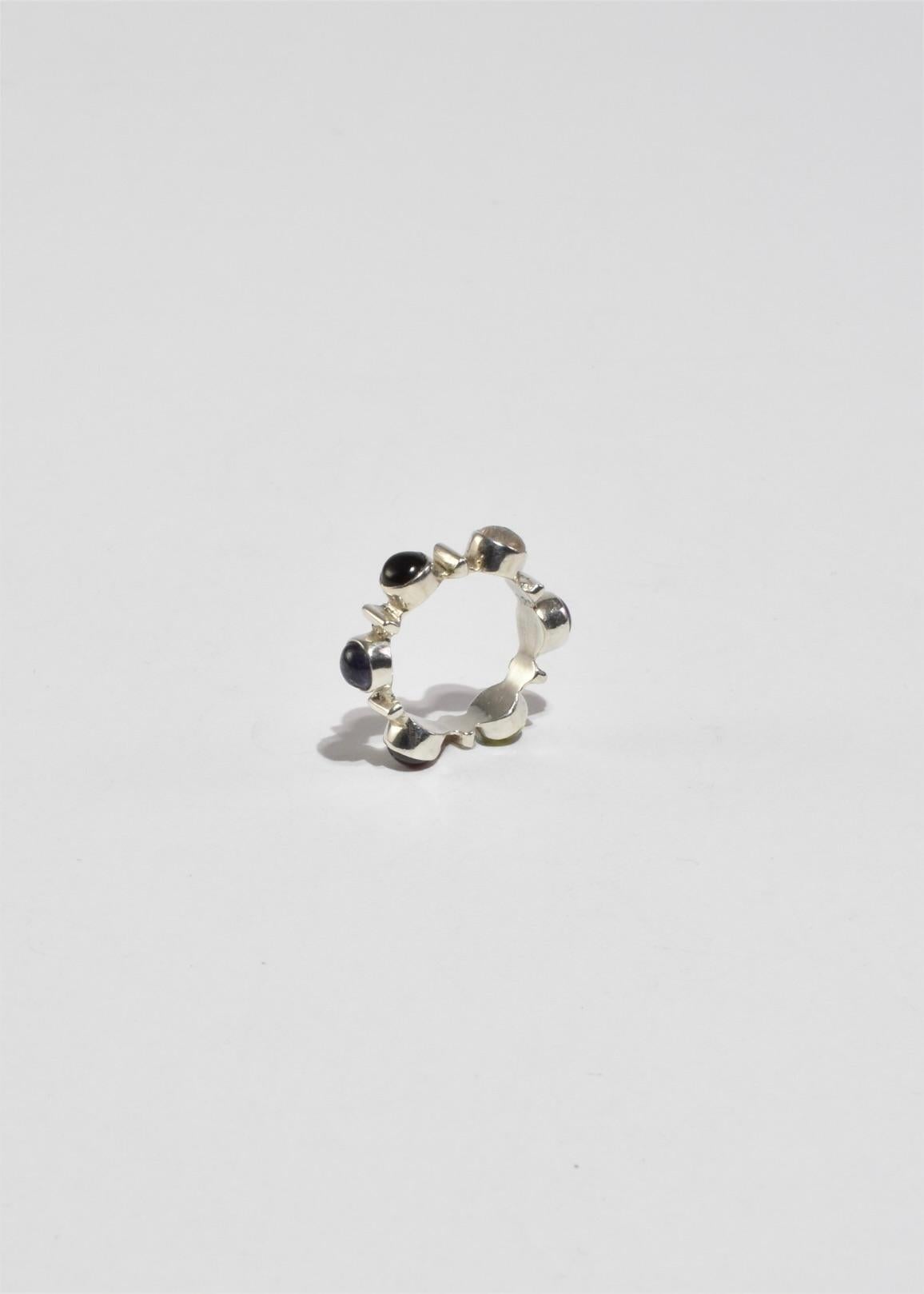da uomo o donna Colorful Stone Ring in vendita