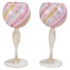 Colorful Striped Goblets