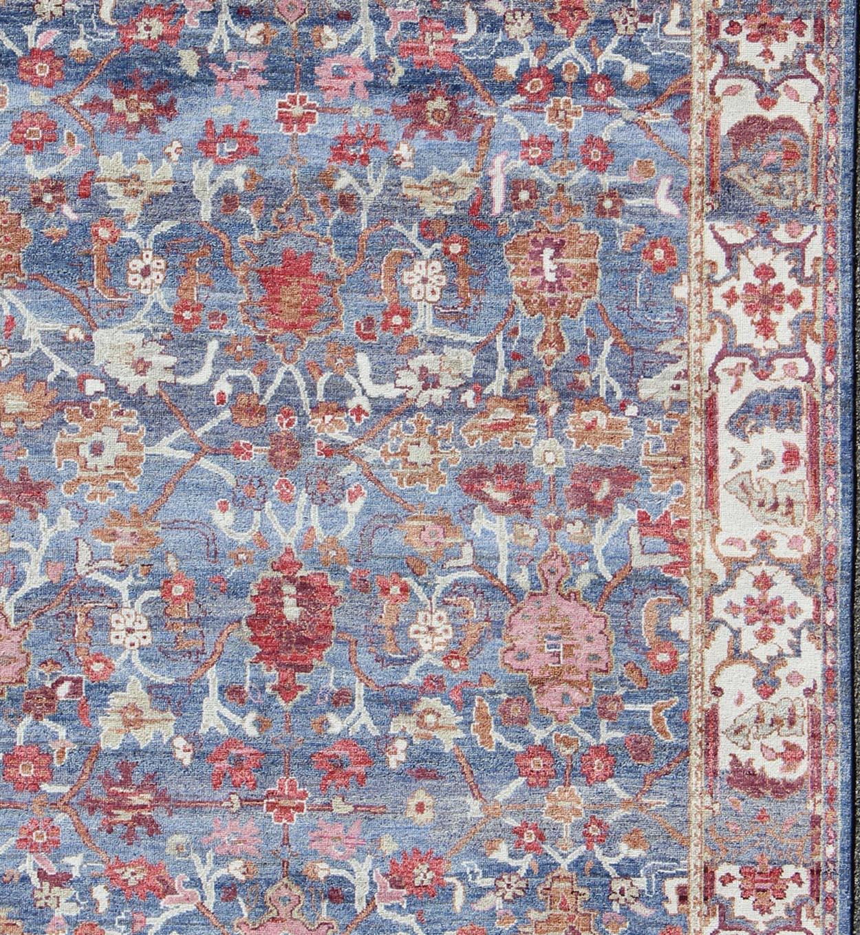 Keivan Woven Arts, Ob-9520719, Colorful Sultanabad Rug - 8'0 X 10'0. 
This hand-knotted vintage Sultanabad rug features an all-over design in multi-colors. 
Size : 8'0 X 10'0.