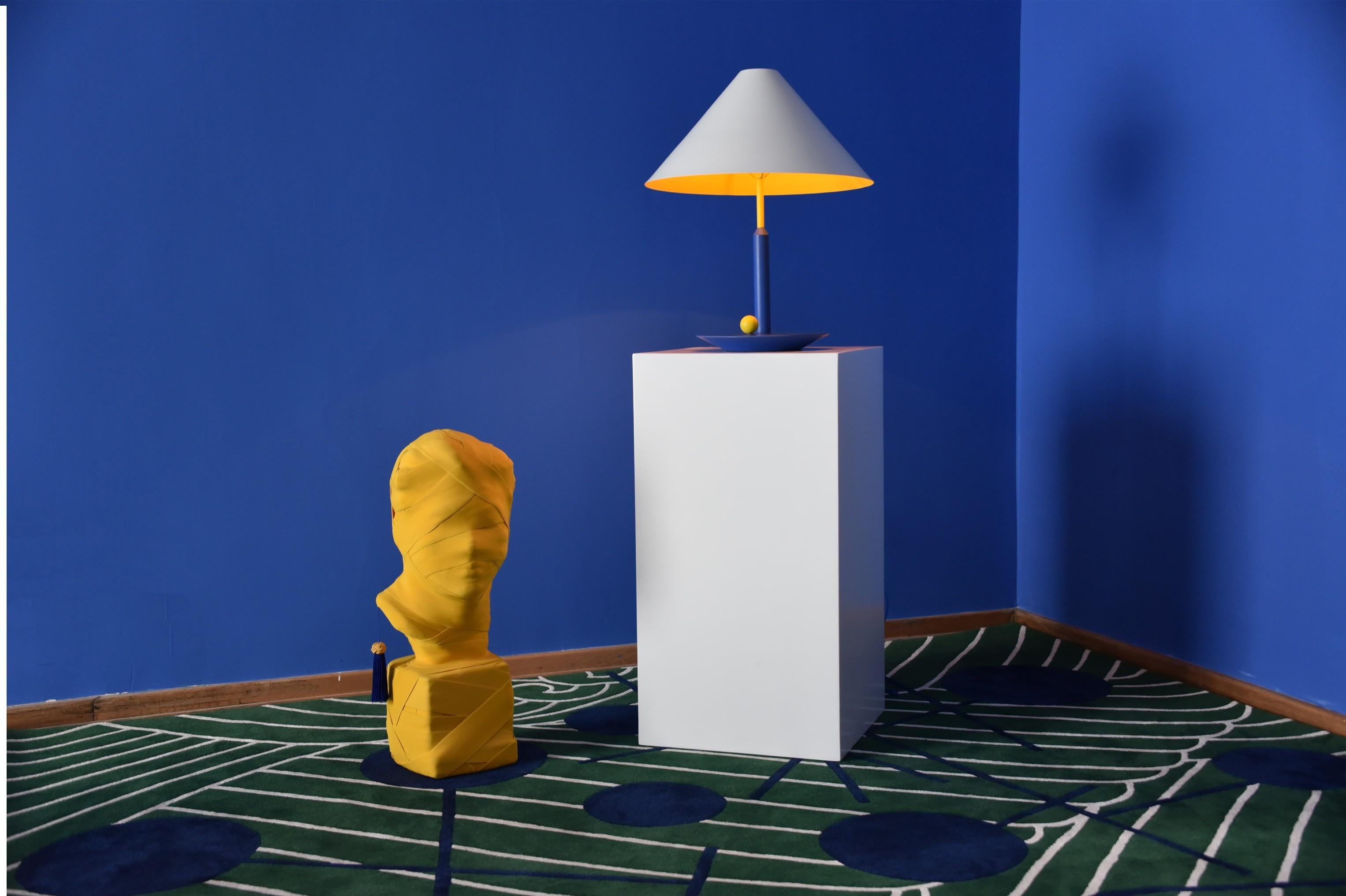 French Colorful Table Lamp by Thomas Dariel