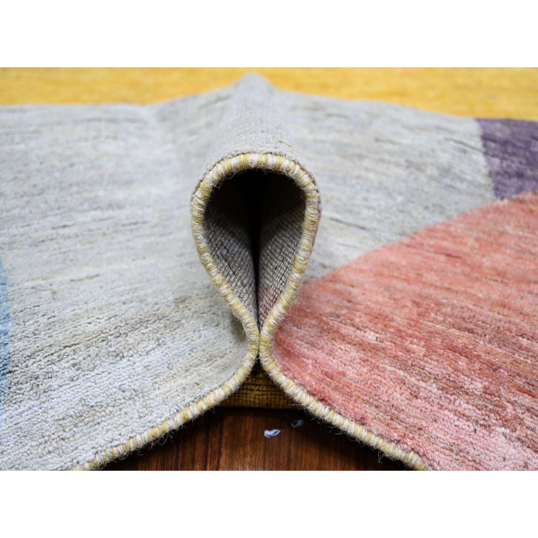 Tapis oriental noué à la main « The Circles Design » 100 % laine 9'0