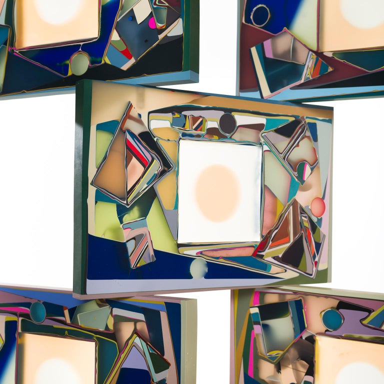 Colorful Translucent Resin Room Divider Screen by Elyse ...