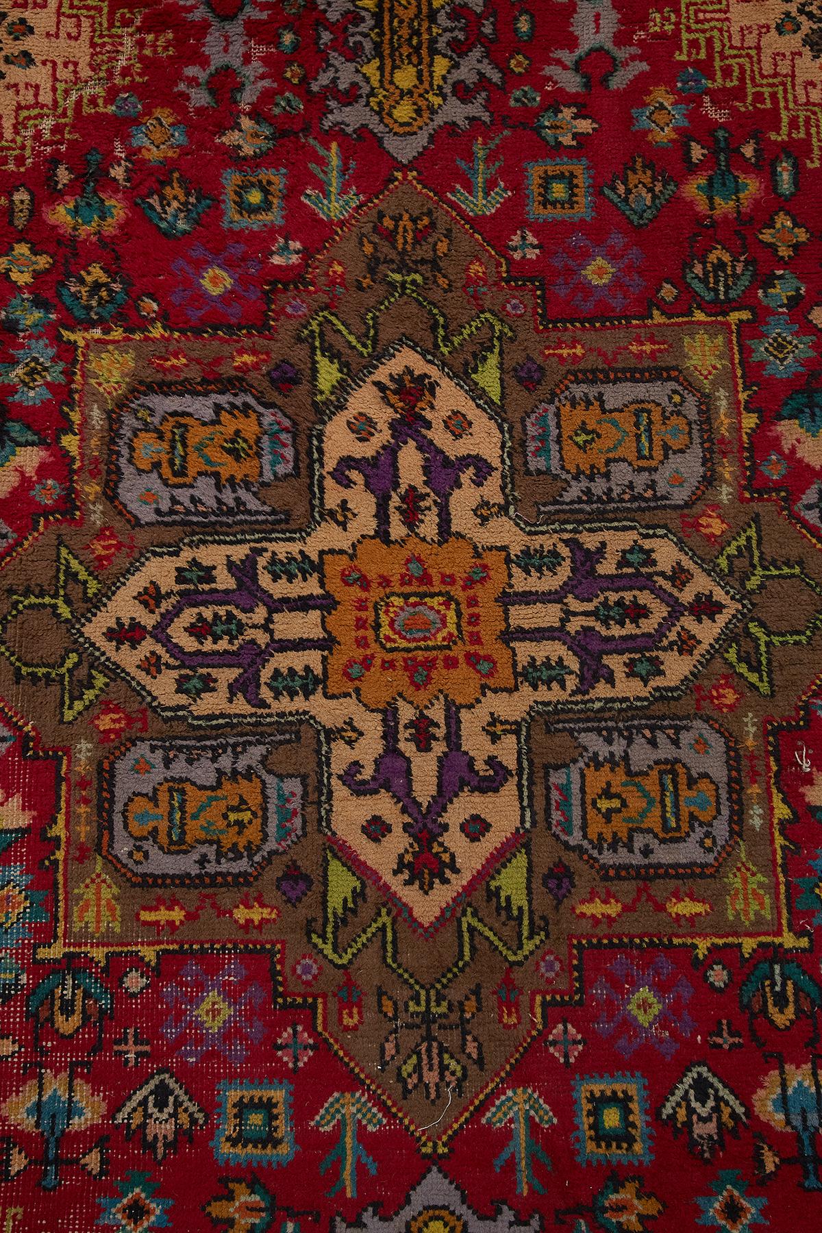 Colorful Tribal Style Turkish Rug 4