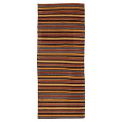 Tapis de couloir Kilim turc coloré