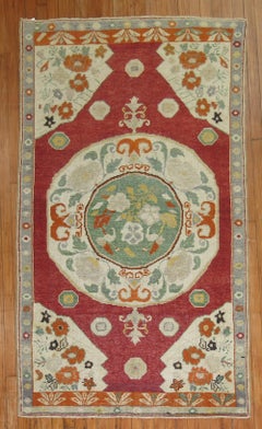 Colorful Turkish Oushak Rug