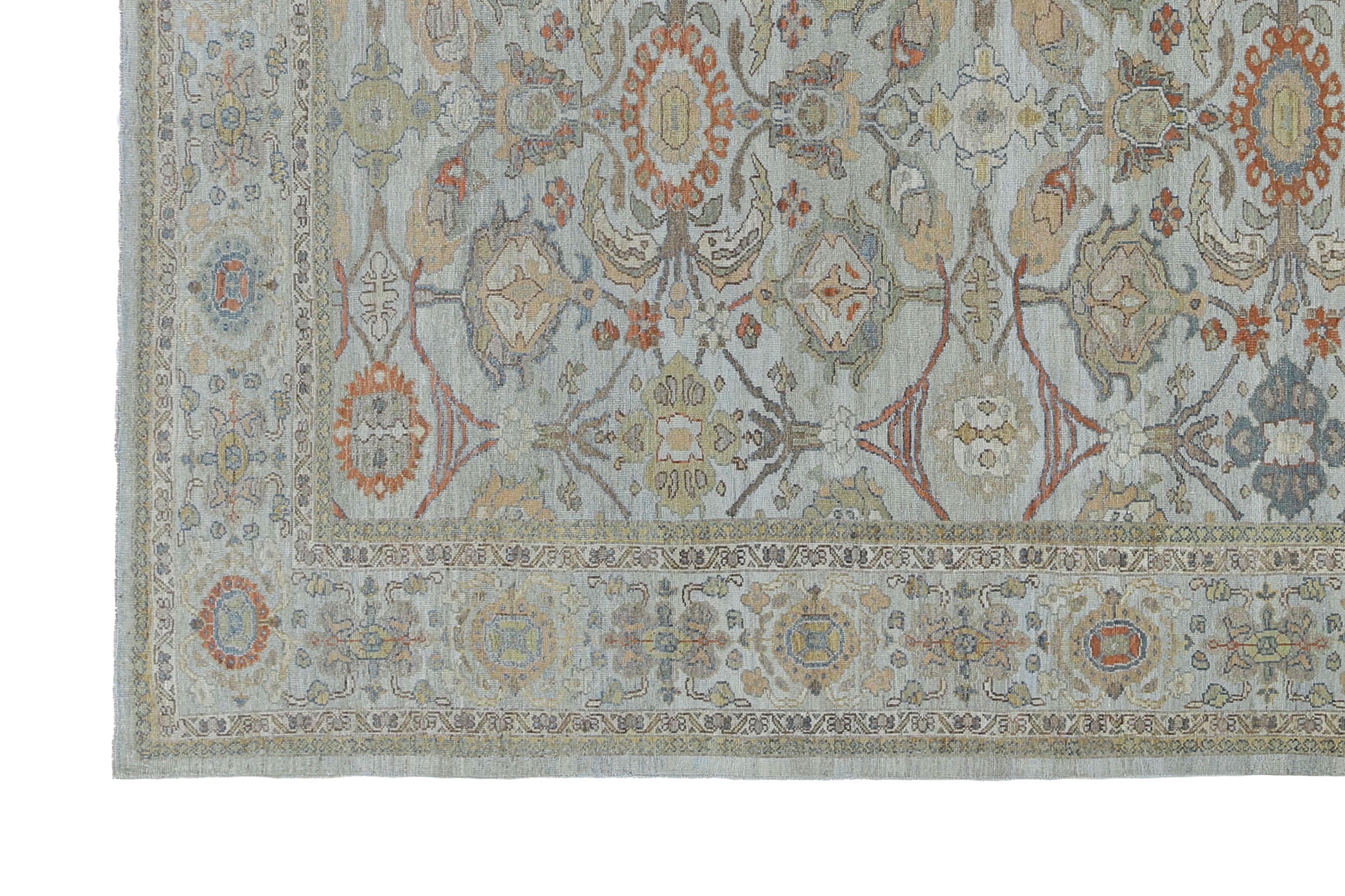 Colorful Turkish Sultanabad Rug For Sale 4