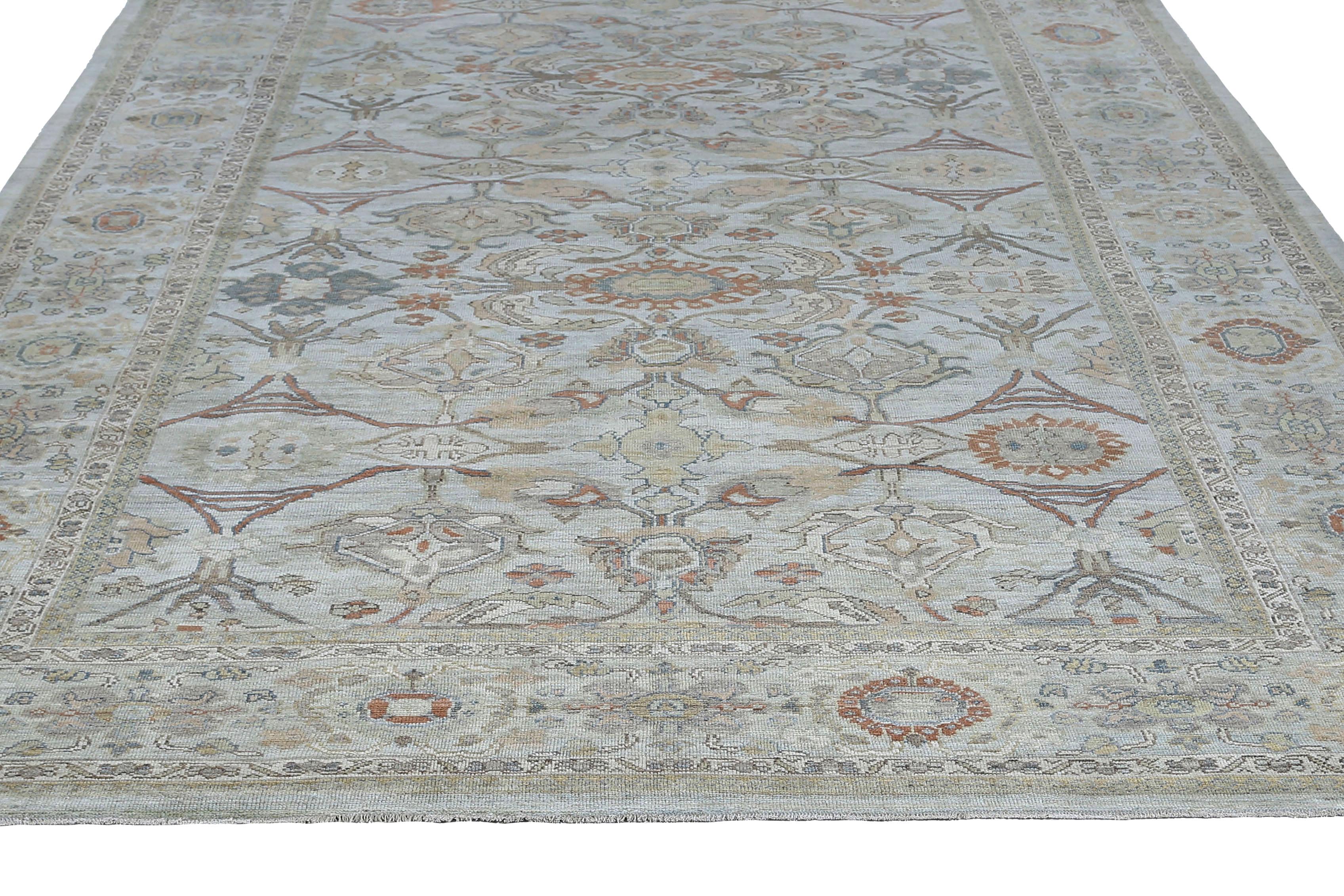 Colorful Turkish Sultanabad Rug For Sale 3