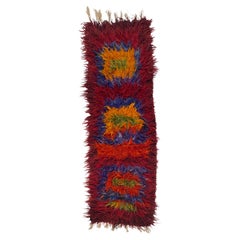 Colorful Turkish Tulu Angora Shag Rug