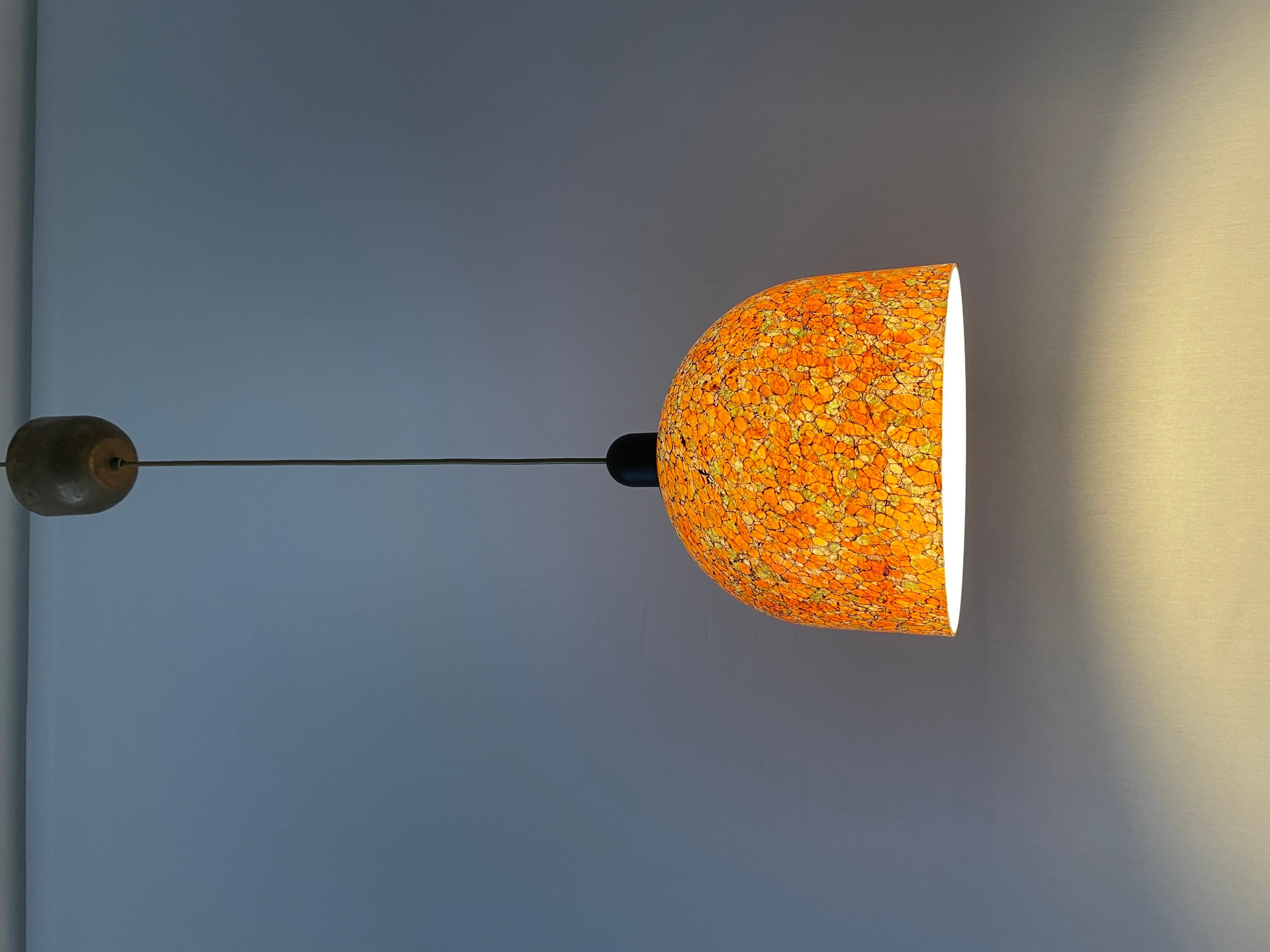 Colorful Unique Art Glass Ceiling Lamp by Peill Putzler, 1960s, Germany For Sale 5