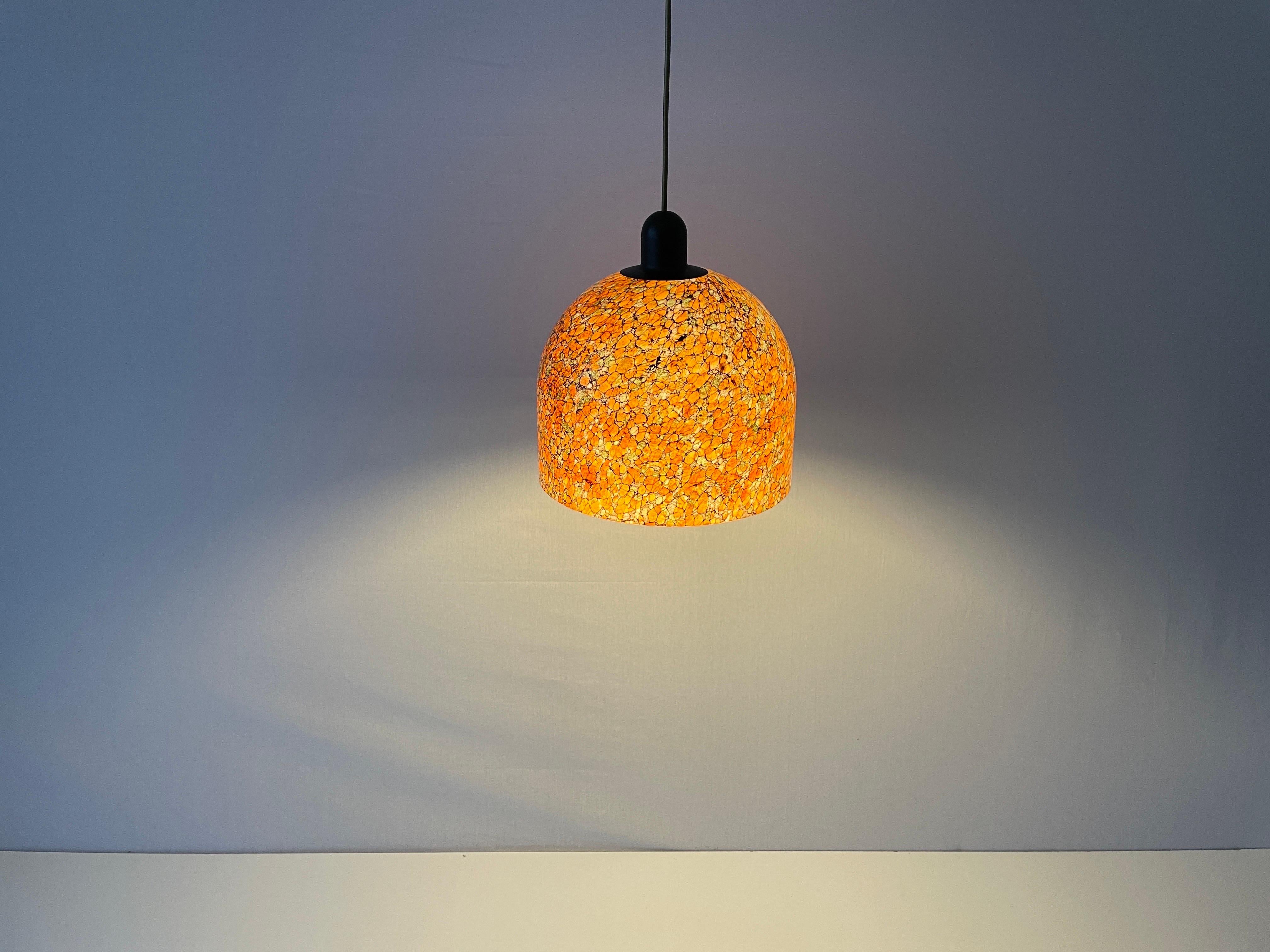 Colorful Unique Art Glass Ceiling Lamp by Peill Putzler, 1960s, Germany For Sale 6