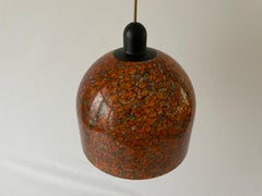 Bunte, einzigartige Deckenleuchte aus Kunstglas von Peill Putzler, 1960er Jahre, Deutschland