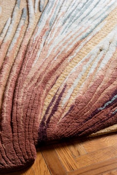 Colorful Unusual irregular Shape Rug maximalism bright yellow - Laser Venus