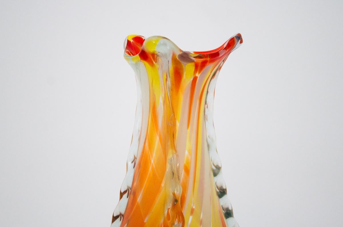 Mid-Century Modern Colorful Vase, Poland, 1960s