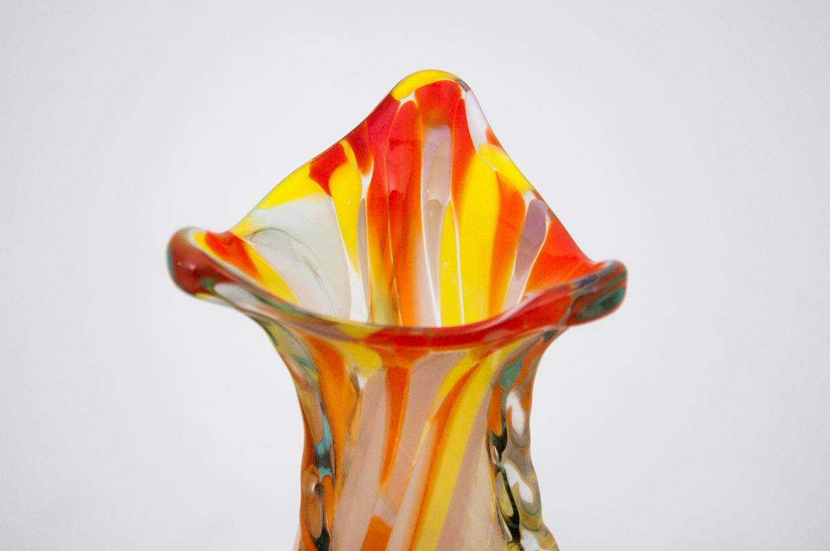 Polish Colorful Vase, Poland, 1960s