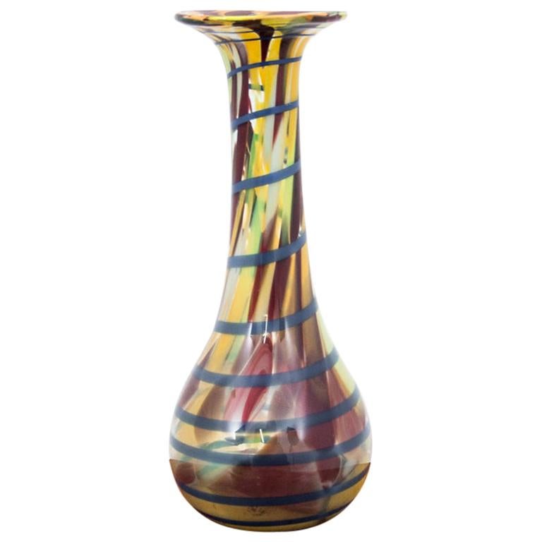 Colorful Vase, Poland, 1960s